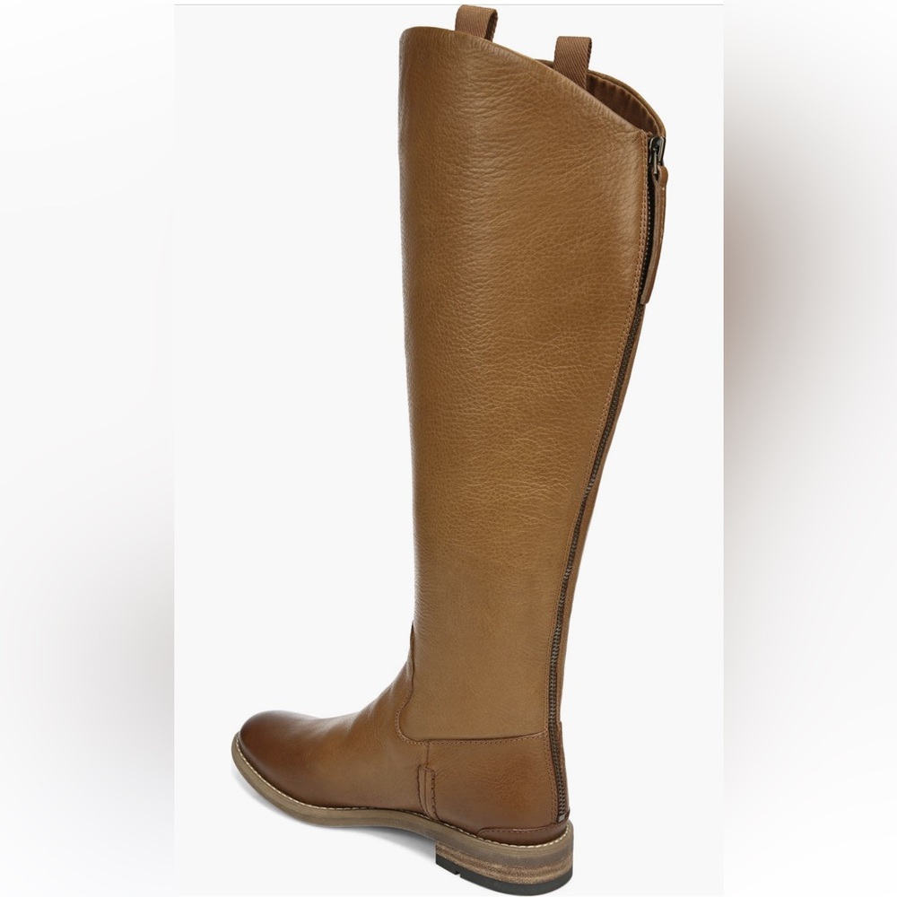 Franco Sarto‎ Meyer Knee High Boot riding boots brown leather 7.5 wide calf NWT - Picture 3 of 9